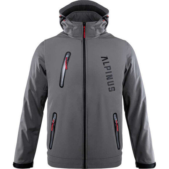 Kurtka męska softshell Alpinus Denali szara BR43386