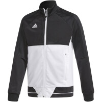 Bluza dla dzieci adidas Tiro 17 Polyester Jacket JUNIOR czarno-biała BQ2611