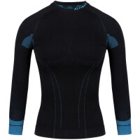 Bluza termoaktywna damska Alpinus Tactical Base Layer czarno-niebieska GT43210