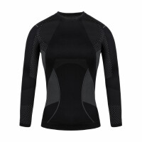 Bluza termoaktywna damska Alpinus Active Base Layer czarno-szara GT43180