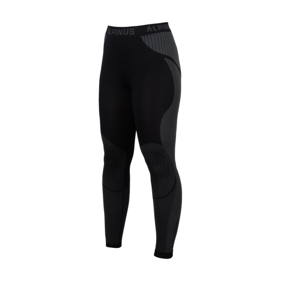 Spodnie termoaktywne damskie Alpinus Active Base Layer czarno-szare GT43185