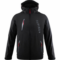 Kurtka męska softshell Alpinus Denali czarna BR43381