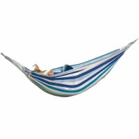 Hamak ogrodowy 2 osobowy XXL 250x150 cm niebieski 1021171
