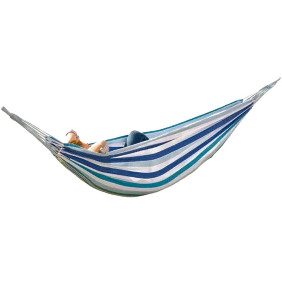Hamak ogrodowy 2 osobowy XXL 250x150 cm niebieski 1021171