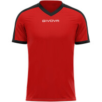 Koszulka Givova Revolution Interlock czerwono-czarna MAC04 1210
