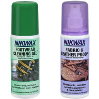 Zestaw impregnat Nikwax Tkanina i Skóra oraz Żel czyszczący do obuwia 2x125ml NI-86