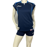Komplet siatkarski damski Asics Lady granatowy