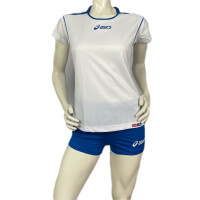 Komplet siatkarski damski Asics Lady biało-niebieski