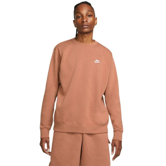Bluza męska Nike Nsw Club Crw BB brązowa BV2662 215