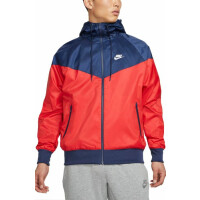 Kurtka męska Nike Sportswear Windrunner czerwono-granatowa AT5270 661