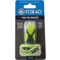 Gwizdek Fox 40 Sharx neon-szary ze sznurkiem 8703-2308