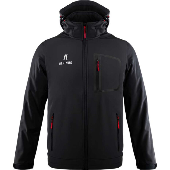 Kurtka męska Softshell Alpinus Stenshuvud czarna BR43371