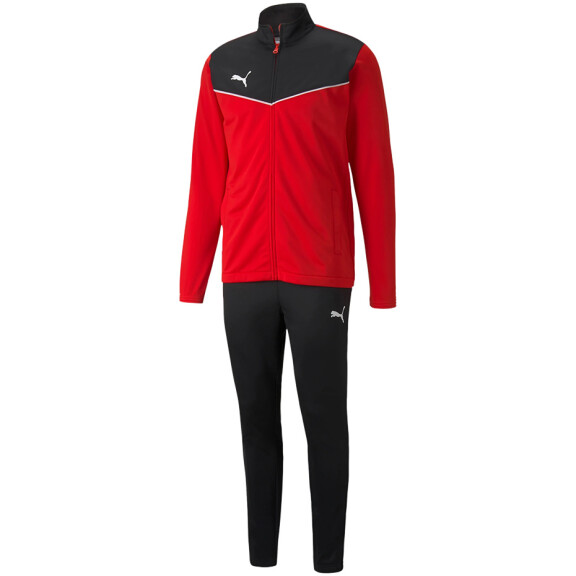 Dres męski Puma individualRISE Tracksuit czerwono-czarny 657534 01