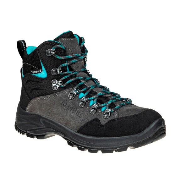 Buty trekkingowe Alpinus Veleta antracytowo-turkusowe GR43618