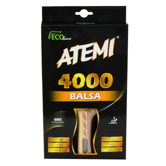 Rakietka do ping ponga New Atemi 4000 Balsa concave