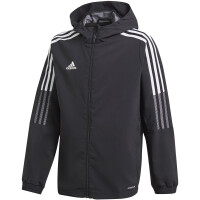 Kurtka dla dzieci adidas Tiro 21 Windbreaker czarna GP4975