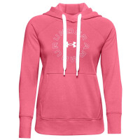 Bluza sportowa damska Under Armour Rival Fleece Metallic Hoodie różowa 1356323 668