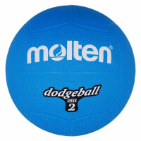 Piłka gumowa Molten Dodgeball DB2-B r. 2 niebieska