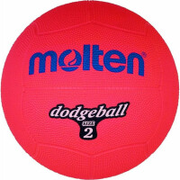 Piłka gumowa Molten Dodgeball DB2-R r.2 czerwona