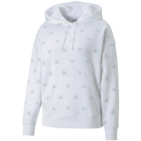 Bluza damska Puma Brand Love AOP Hoodie FL biała 535706 02