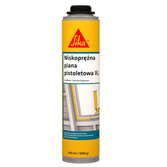 Sika SikaBoom -520 Low Expansion 850ml Niskoprężna piana pistoletowa XL
