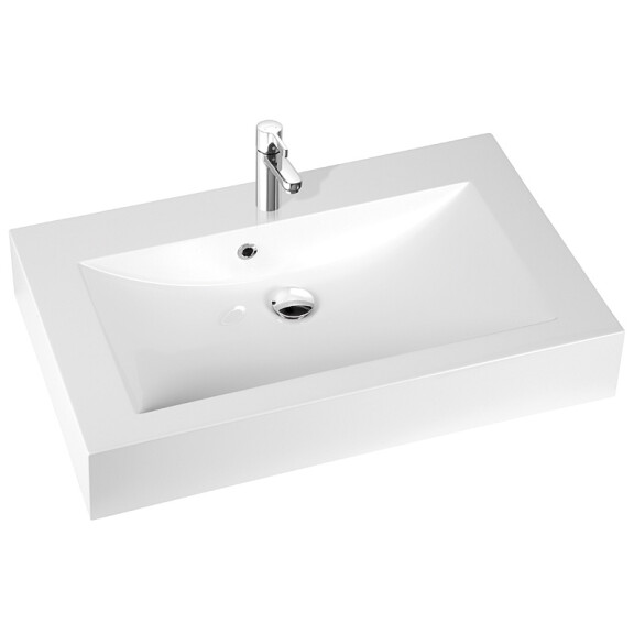 Marmorin Ceto 90 Umywalka z otworem 90x55 cm biała PU015030900