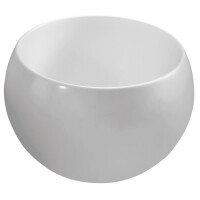 Marmorin Perła Umywalka nablatowa 40x40 cm bez otworu na baterię biała PU069010400