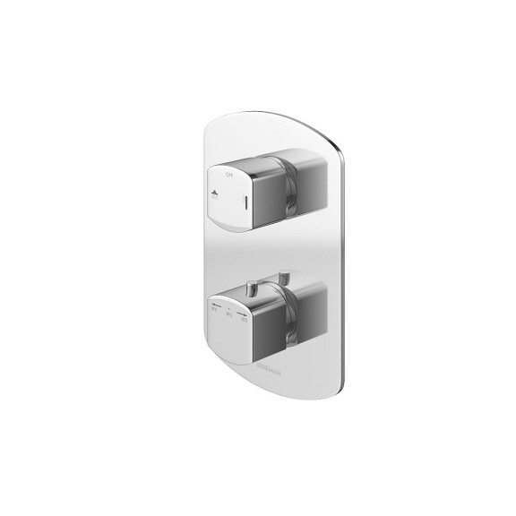 Kohlman Foxal Bateria wannowo-prysznicowa podtynkowa termostatyczna chrom QW432F