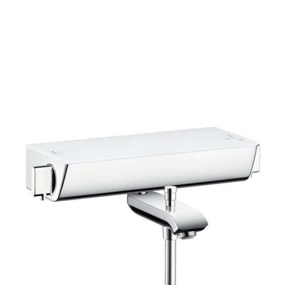 Hansgrohe Ecostat Select Bateria wannowa z termostatem natynkowa biała/chrom 13141400