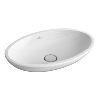 Villeroy & Boch Loop&Friends Umywalka nablatowa 58,5x38 cm z przelewem z powłoką CeramicPlus biała Weiss Alpin 515100R1