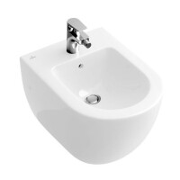 Villeroy & Boch Subway 2.0 Bidet podwieszany 35,5x48 cm Compact krótki z przelewem biały Weiss Alpin 54060001