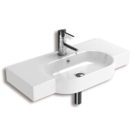Hatria Area Umywalka wisząca 90x45 cm z blatem biała YXA001