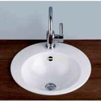 Alape EB.K450H Umywalka wpuszczana w blat 45 cm emaliowana biała 2004100000