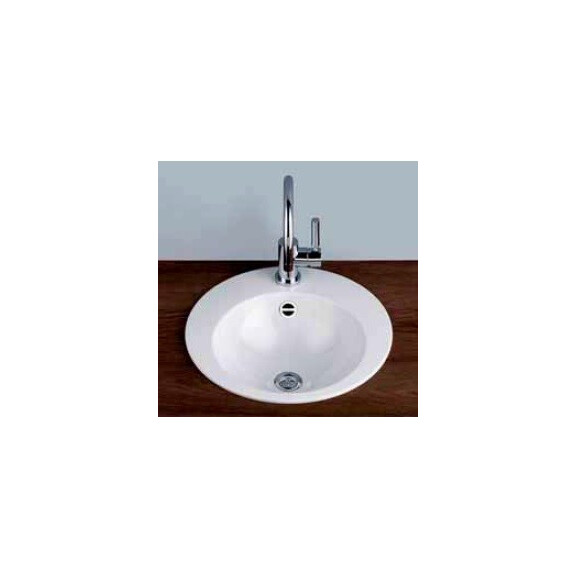 Alape EB.K450H Umywalka wpuszczana w blat 45 cm emaliowana biała 2004100000