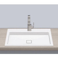 Alape EB.RE700H.2 Umywalka wpuszczana w blat 70x46x6,5 cm biała 2208000000
