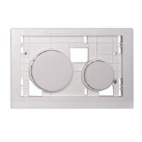 Tece Loop System Modułowy Przyciski spłukujące do wc do płytki Tece Loop szklane białe antybakteryjne 9240664