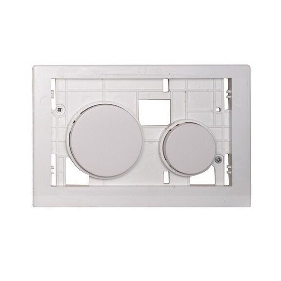 Tece Loop System Modułowy Przyciski spłukujące do wc do płytki Tece Loop szklane białe antybakteryjne 9240664