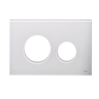 Tece Loop System Modułowy Płytka do przycisków spłukujących Tece Loop do wc szklane biała 9240671