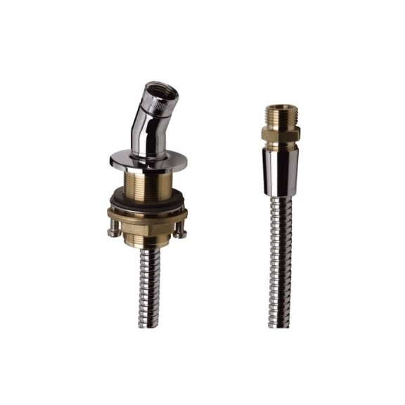 Hansgrohe zestaw / element podstawowy do montażu słuchawki na rancie / brzegu wanny chrom 28307000