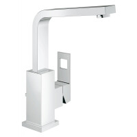 Grohe Eurocube Bateria umywalkowa z zestawem odpływowym i ogranicznikiem przepływu chrom 2313500E