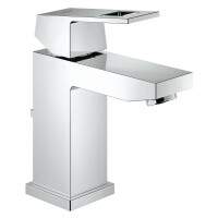 Grohe Eurocube Bateria umywalkowa z zestawem odpływowym i ogranicznikiem przepływu chrom 2312700E