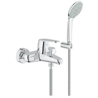 Grohe Eurodisc Cosmopolitan Bateria wannowa natynkowa z zestawem prysznicowym chrom 33395002