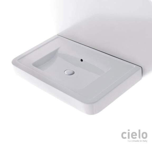 Cielo Opera Umywalka wisząca lub nablatowa 100x56x11 cm biała OPC100