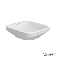 Duravit DuraStyle Umywalka nablatowa 43x43 cm bez przelewu bez otworu na baterię biała 0349430000