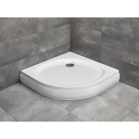 Radaway Patmos A Brodzik półokrągły 80x80 cm biały 4S88155-03