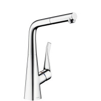 Hansgrohe Metris Bateria kuchenna z wyciąganą wylewką chrom 14821000