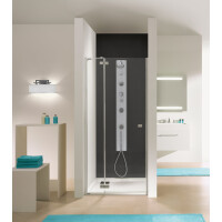 Sanplast Free Line DJ2/FREE Drzwi prysznicowe 120x195 cm z powłoką Glass Protect profile chrom szkło przezroczyste 600-260-0360-42-401