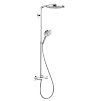 Hansgrohe Raindance Select S Zestaw prysznicowy natynkowy z deszczownicą chrom 27129000