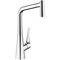 Hansgrohe Metris Bateria kuchenna z wyciąganą wylewką chrom 14820000