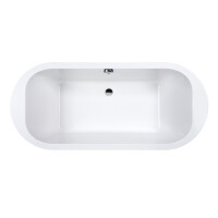 Sanplast Free Line WOW/FREE Wanna owalna 180x80x45 cm ze stelażem STW biała 610-040-1080-01-000